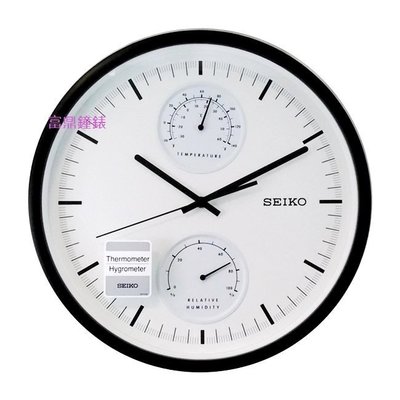【SEIKO CLOCK】日本 精工 掛鐘 時鐘 QXA525K QXA525 滑動秒針 溫度 濕度顯示 掛鐘