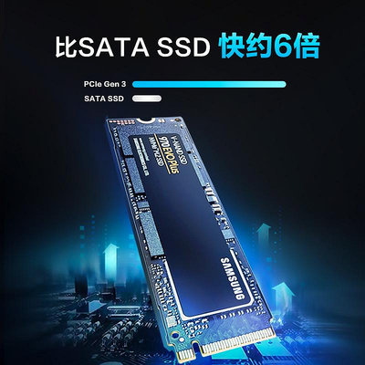 三星970EVO Plus固態硬碟500G筆電桌機NVMe M.2 PCIe3.0 SSD