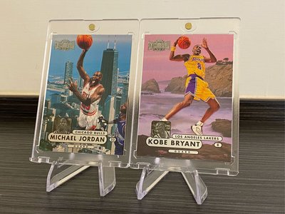 1997-98 Metal Universe Michael Jordan / Kobe Bryant 籃球之神喬丹/黑曼巴科比金屬卡《2張合售》