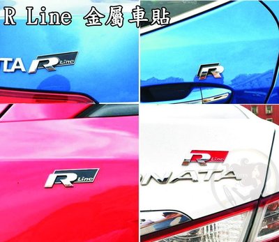 小膜女【R LINE 金屬車標】福斯 GOLF GTI TIGUAN 280 TSI R-LINE