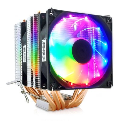 希希之家酷月六銅管CPU散熱器 風扇臺式電腦主機熱管散熱風扇靜音 CPU風扇599