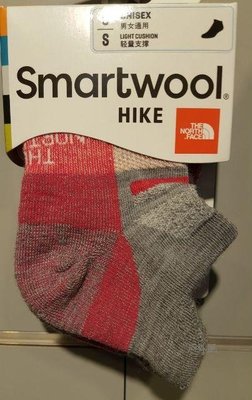 ~滿3000超取'郵寄免運~【戶外風】The North Face Smartwool連名款戶外徒步運動襪 粉紅色