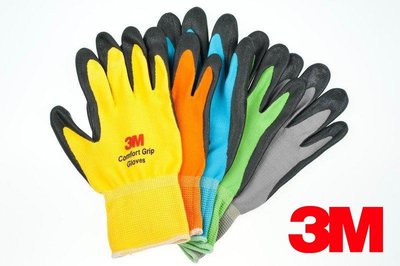 3M 亮彩舒適型耐磨手套*100雙 (顏色尺寸請附註)