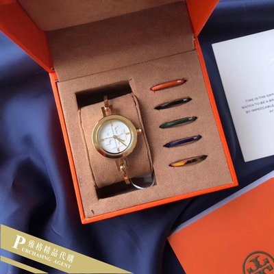 雅格時尚精品代購TORY BURCH 雅麗時尚 奢靡6色錶圈 手鐲手錶禮盒  美國代購