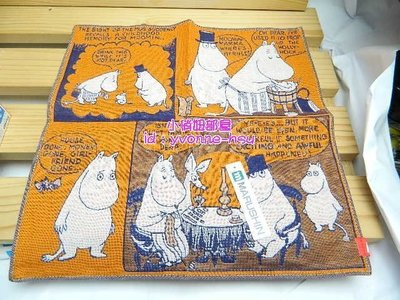 §小俏妞部屋§ [現貨/雜貨類任3件滿500超取免運] Moomin慕敏家族嚕嚕米漫畫格圖案小方巾手帕