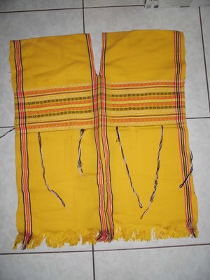 原住民套頭式黃背心