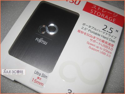 JULE 3C會社-富士通Fujitsu EN100 USB3.0 2.5吋/髮絲紋/全新/銀/紫/金 硬碟 外接盒