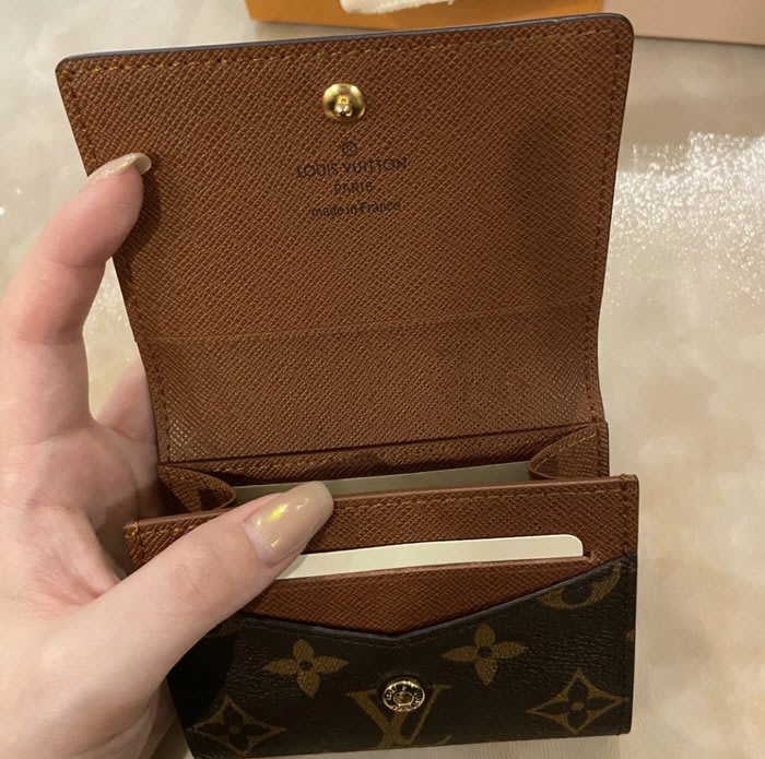 Louis Vuitton M63801 Enveloppe Carte de visite, Brown, One Size