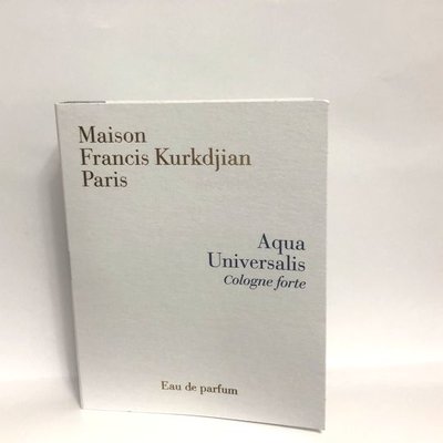 【化妝檯】Maison Francis Kurkdjian 永恆之水古龍forte淡香精 2ml 小試香 針管 MFK　