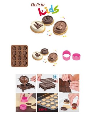 ❤Lika小舖❤義大利•經典料理烘焙品牌tescoma 巧克力模型 餅乾製造壓模 歐洲宮廷古堡造型