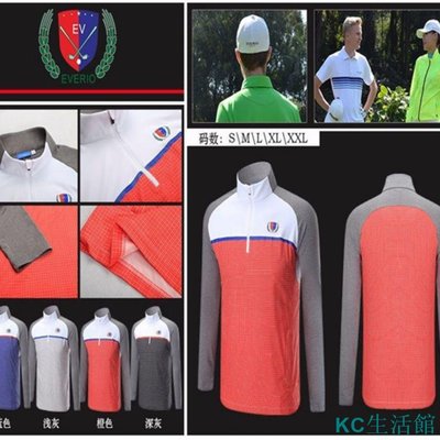 MK生活館【 高爾夫服裝】golf球衣 高爾夫衣褲 套裝 運動裝 清倉高爾夫長袖T恤男秋冬 Golf球衣服男裝速乾Polo衫上