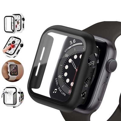 Apple Watch iwatch Series 7 41mm 45mm 時尚硬質 PC 框架保險槓蓋盒 + HD 超