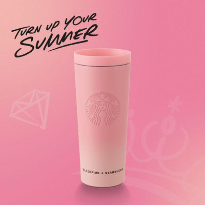 星巴克 BP粉不鏽鋼杯 BLACKPINK + STARBUCKS®