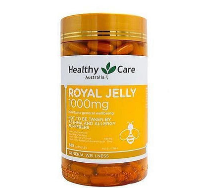 【小甜代購】澳洲Healthy Care 蜂王乳膠囊 蜂王漿365粒1000mg 蜂王乳膠囊 最新效期