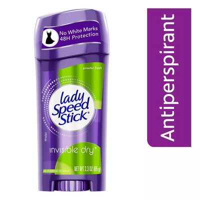 Lady Speed Stick美國原廠2瓶效期:2025年02月全新款淑女止汗+體香膏#爽身粉香#48小時長效!