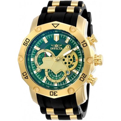 Invicta  Pro Diver 23425  Silicone, Stainless Steel Chronograph  Watch