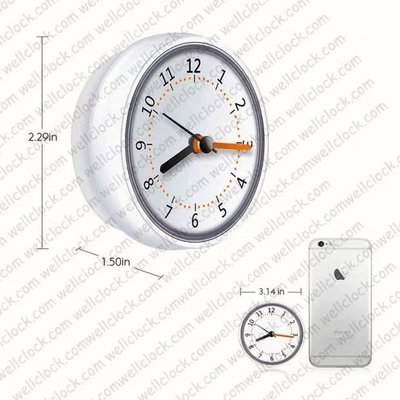 日韓版浴室鐘錶吸盤式電子鐘防水掛鐘廚房冰柜吸鐘貼玻璃鏡子199元
