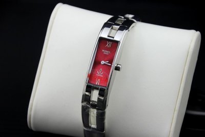 庫存出清nobel台灣本地品牌實心不鏽鋼錶帶高硬度sapphire藍寶石水晶鏡面常保如新,紅面