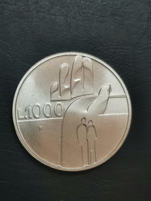 聖馬力諾1990年1000里拉紀念銀幣。