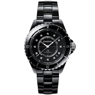 全新現貨可自取 CHANEL H5702 香奈兒 J12 手錶 機械錶 陶瓷 透明被蓋 12顆真鑽 38mm 女錶