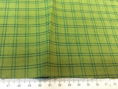 【傑美屋-縫紉之家】日本原裝進口棉布~墨綠色格子#K30601#拼布配色好幫手30*57CM