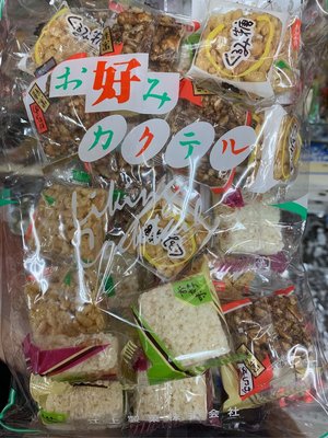 愛買JAPAN❤日本零食 江上米菓 綜合米菓 黑糖 米香