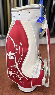 (易達高爾夫)全新原廠Mizuno 5LTC209200 白/紅色 輕量 高爾夫球桿袋