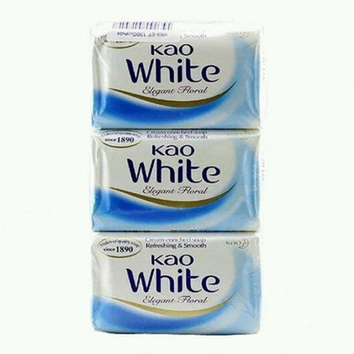 l樂樂代購 兩件免運 現貨 原裝進口 KAO日本花王香皂 優雅香味130g*3塊 奶白香皂