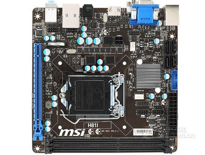 MSI微星 H81I MINI-ITX 1150  1717針主板 成色很好