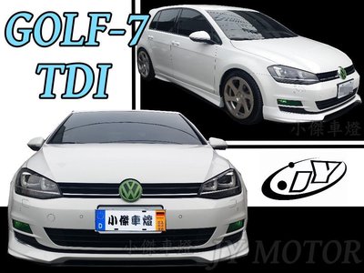 小傑車燈精品--VW GOLF 7代 GOLF 2012 2013 TDI 保桿專用 OTG 版前下巴 台灣大廠製品