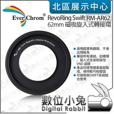 數位小兔【 EverChrom RevoRing Swift RM-AR62 62mm 磁吸旋入式轉接環 】 磁吸轉接環