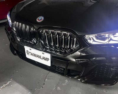 《※台灣之光※》全新BMW G06 X6 20 21 22 23 24年OE樣式 亮光黑 亮黑 鋼琴烤漆黑水箱罩 鼻頭組