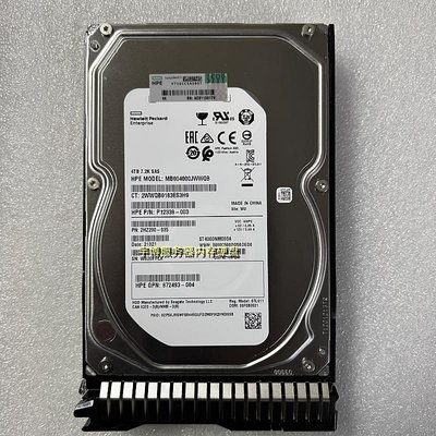 HP 872487-B21 872745-001 4TB 3.5 SAS 12GB G9 G10伺服器硬碟