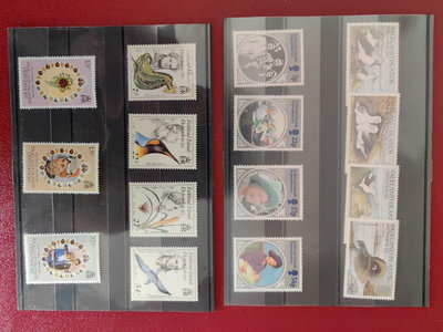 135福克蘭群島郵票收集黑卡5張，全新，原膠無貼。 郵票  明信片 紀念票【錢幣收藏】8421