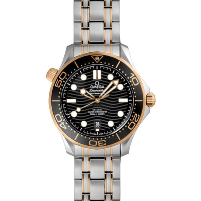 全新品代訂 OMEGA 210.20.42.20.01.001 歐米茄 手錶 機械錶 42mm 海馬 金錶殼 黑面盤