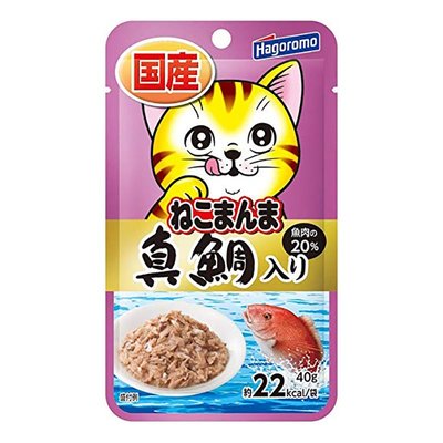 日本國產Hagoromo海格洛/貓飯 高級餐包40g/鯛魚/鮪魚/高齡貓餐包/貓咪餐包