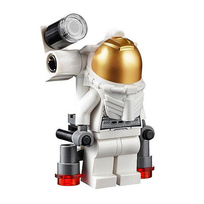 創客優品 【上新】LEGO樂高 城市街景人仔 cty561 太空人 宇航員 帶背包 60077 LG1334