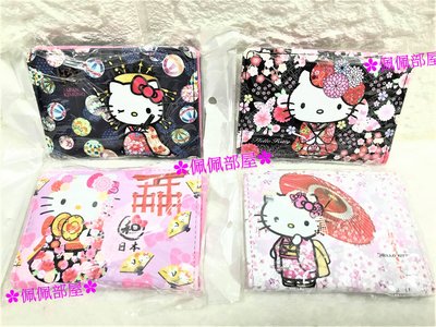 【三麗鷗】日本限定 HELLO KITTY MANUFATTO 凱蒂貓 和服 兩折 名片夾 卡片夾 卡包 卡夾
