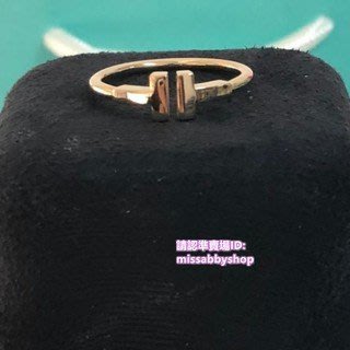 【二手正品】 Tiffany 蒂芙尼 T系列 18K玫瑰金 線圈戒指 GRP07781 現貨