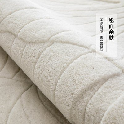 特賣-羊毛手工地毯侘寂風格輕奢高級極簡進口日式白色客廳臥室