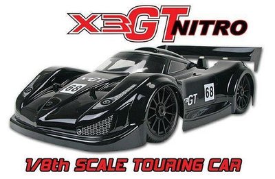 大千遙控模型  鴻諾 X3GT 1:8遙控引擎競速平跑房車 油車 RTR版 (二段變速/28級引擎)