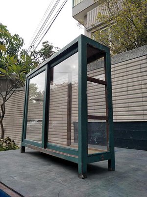 薄身 玻璃櫃 展示櫃 四面光 全玻璃 雙層木板 分層展示 柑仔店 玻璃櫥