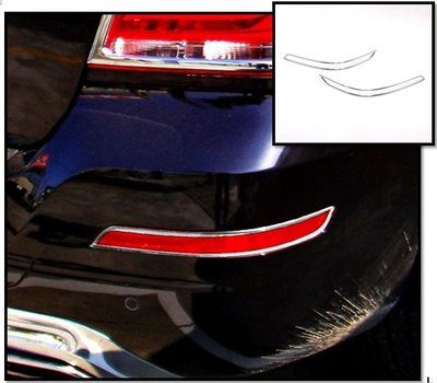 圓夢工廠 Benz GLK X204 GLK200 GLK220 2012~2015 鍍鉻 後保桿 後霧燈框 後反光片框