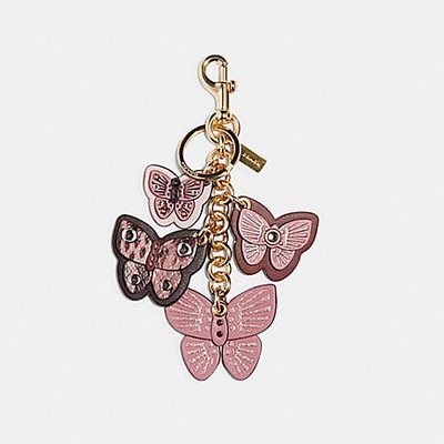 Coco小舖 COACH 1674 Butterfly Cluster Bag Charm  蝴蝶包包掛飾