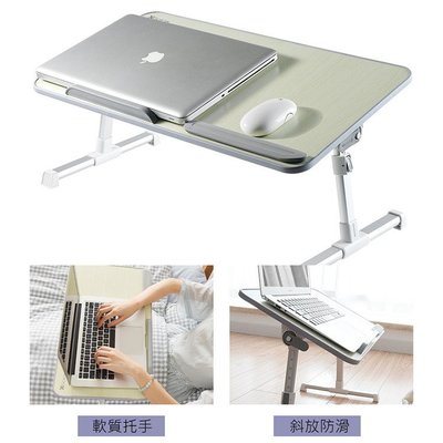 XGear賽鯨 平板/手機/筆電 鋁合金升降折疊桌 懶人床上書桌 (A6L) 5檔高度輕便調整 易折疊好收納