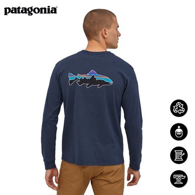 現貨熱銷-Patagonia男士飛魚長袖T恤Fitz Roy 38516 Patagonia
