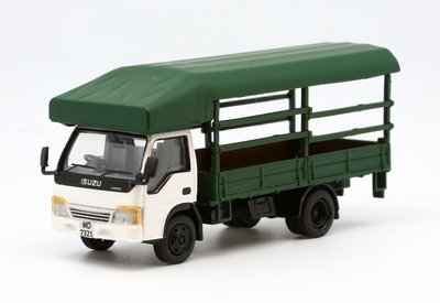 香港五十鈴ISUZU帆布式小貨車運輸車白頭仿真合金玩具精品新品