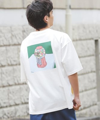 【樂趣坊】 Soda現貨BeAMS DOT GUM_MACHINE DINER 復古插畫休閒短袖T恤 21ss