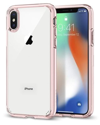 二手Spigen 手機殼 保護殼 Ultra Hybrid iPhone XS &amp; X 防摔 軍規 粉紅色