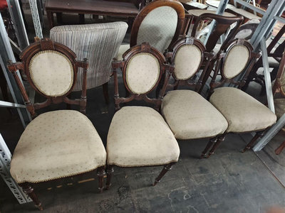 二手 歐洲回流老家具老椅子沙椅 古玩 擺件 老物件【萬寶閣】1196